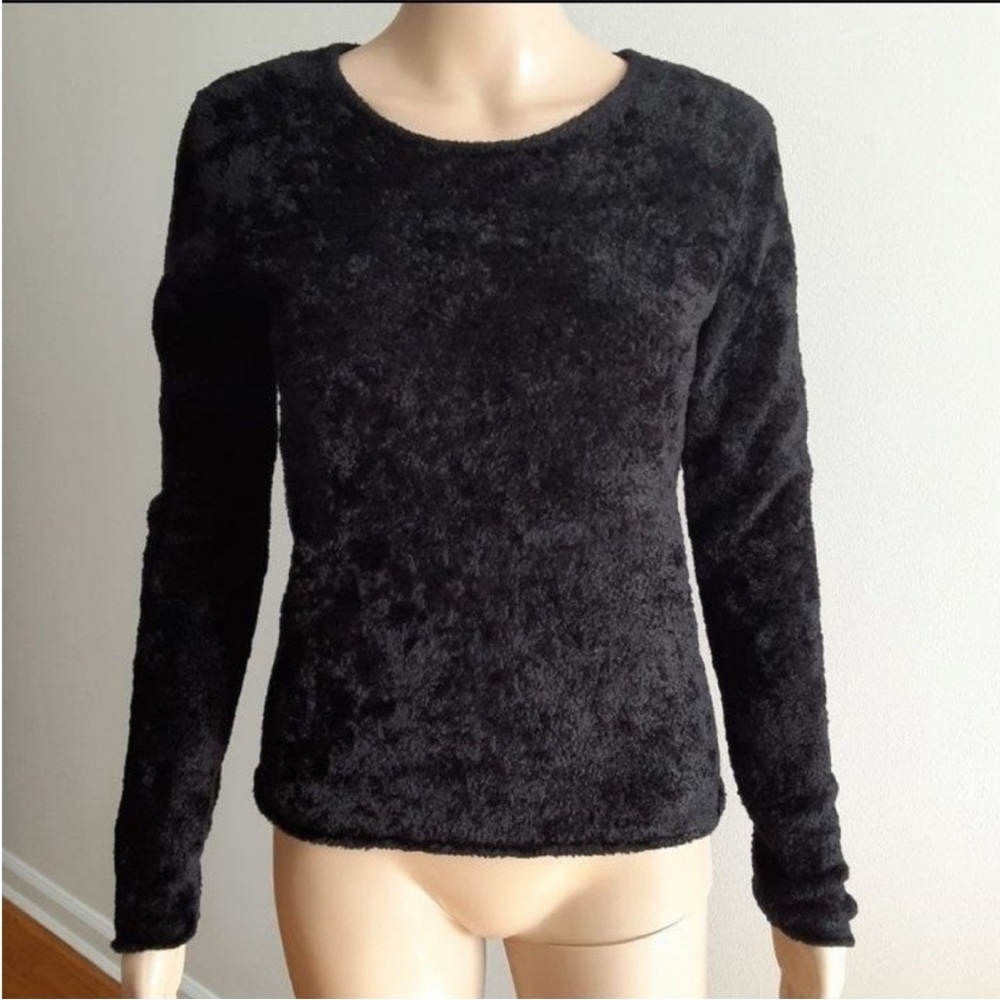Jac+Jack Black Long Sleeve Crew Neck Sweater Size S
